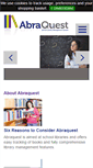 Mobile Screenshot of abraquest.co.uk
